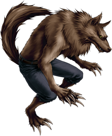 Werewolf Png Image (maroon, black, gray)