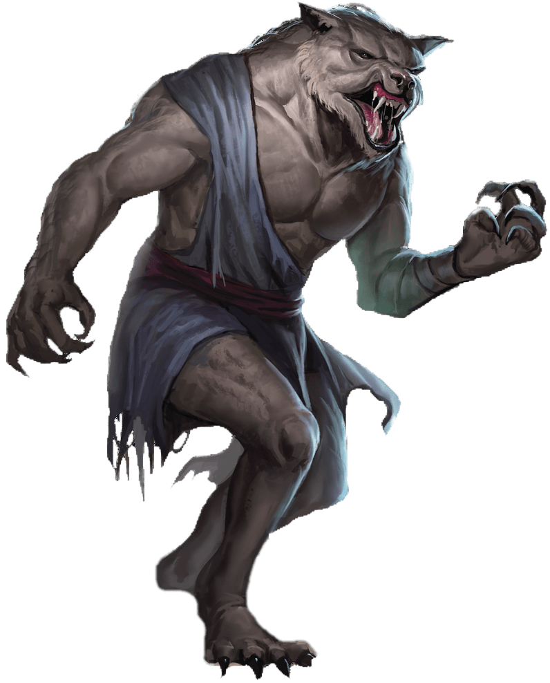 Werewolf Png Image (gray)