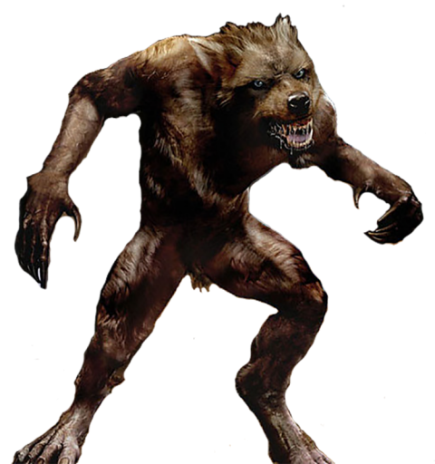 Werewolf Transparent (black, white)