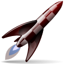 Performance Rocket Free Png Icon Download (silver, black)