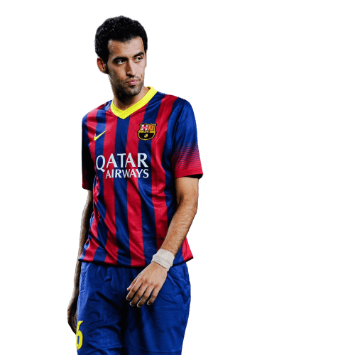 Sergio Busquets Png File (black, navy, gray)