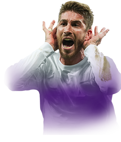 Sergio Ramos No Background (pink, lavender, white, silver)