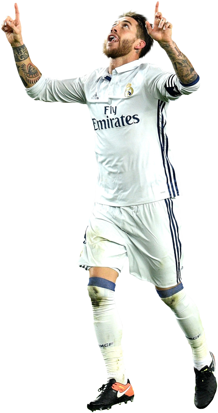 Sergio Ramos Png Image (black, white)