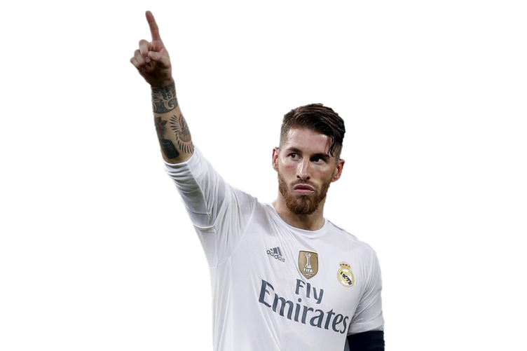 Sergio Ramos Png Isolated Photo (black, silver, lavender)