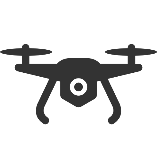 Aerial Drone Uav Unmanned Vehicle Free Nobackground Png Icon Download (black)