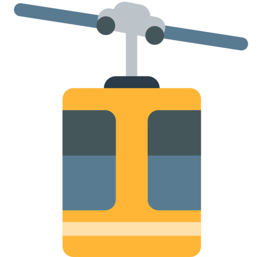 Aerialtramway Free Png Icon (pink, silver, black, orange, gray)