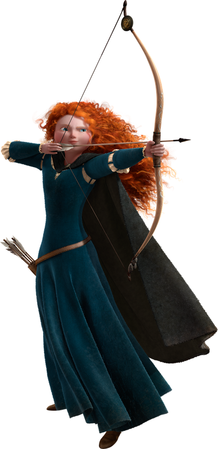 Merida Brave Png Clipart (black)