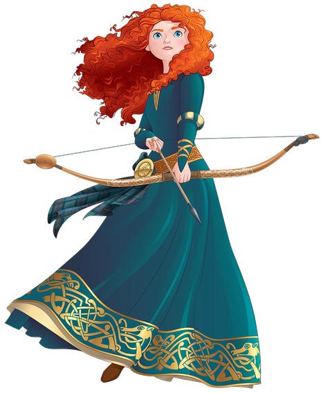 Merida Brave Png Isolated Pic (indigo, black, teal)