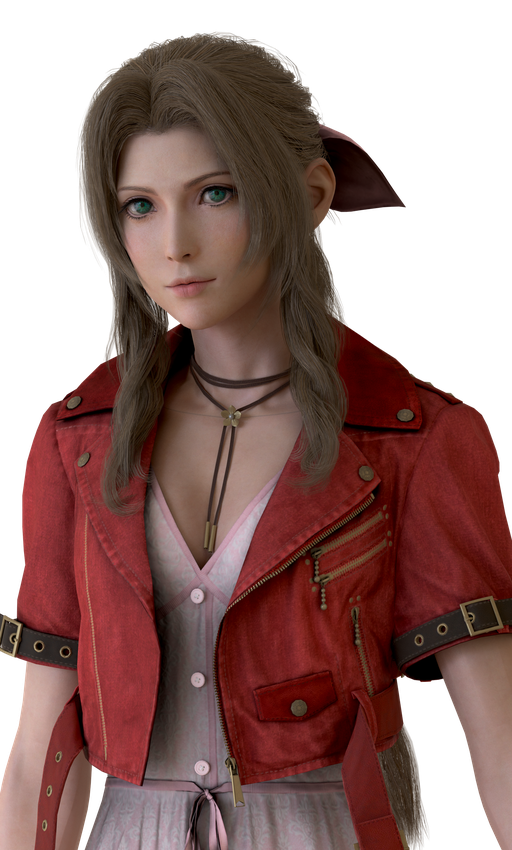 Aerith Gainsborough Png Transparent (maroon, black)