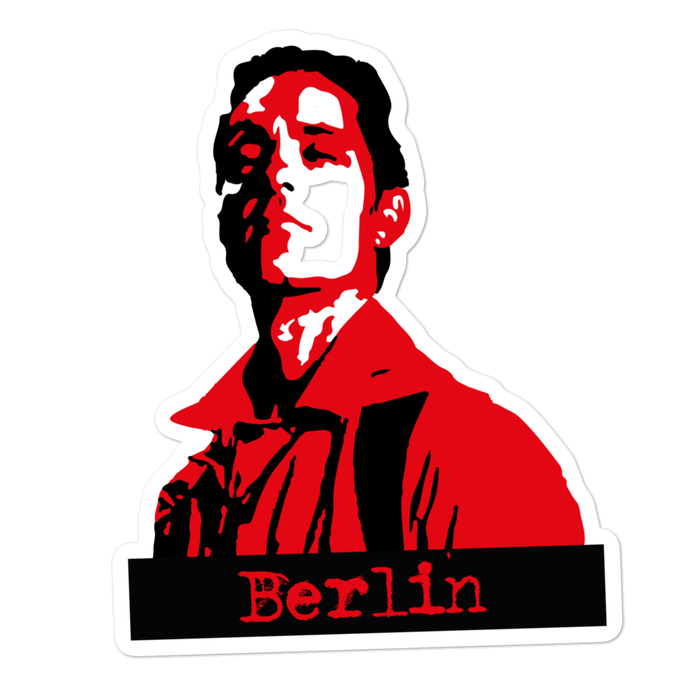 Berlin Money Heist Png (white, black, red)