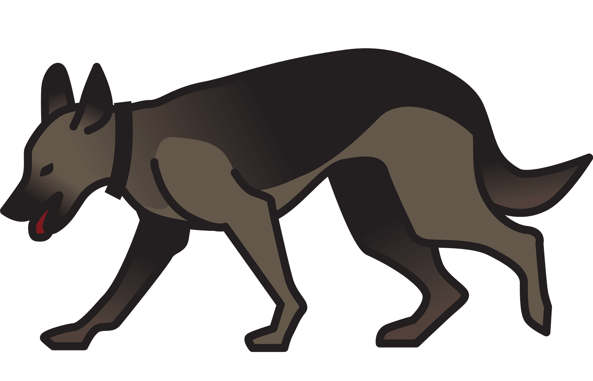 German Shepherd Png Transparent Hd Photo (black, gray)