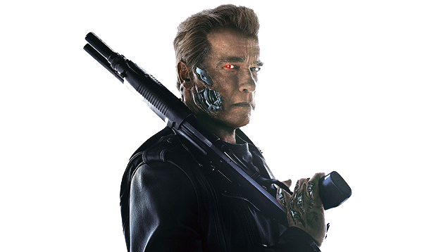 Terminator Png Transparent Picture (black, white)