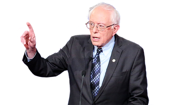 Bernie Sanders Png File (black, indigo)