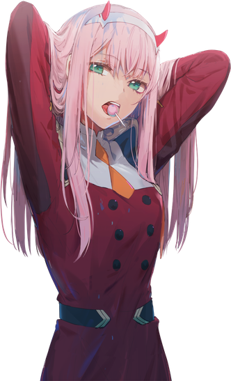 Zero Two Png Picture (black, indigo, maroon)