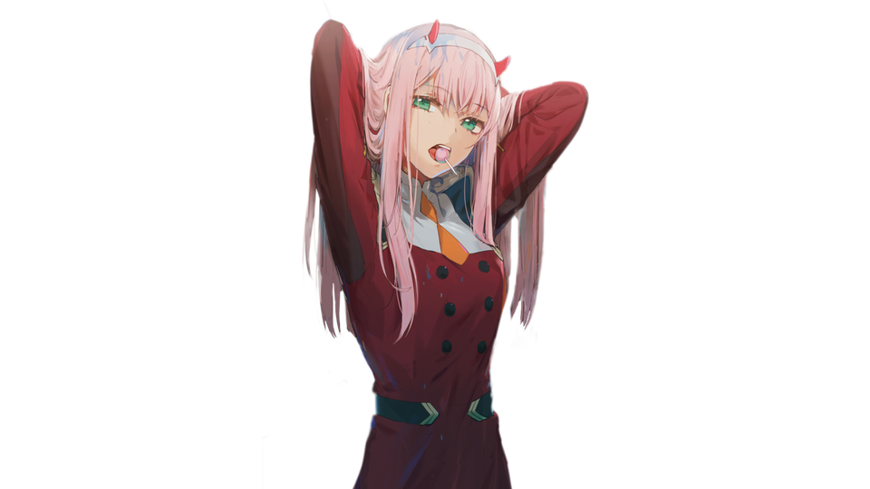 Zero Two Png Transparent Hd Photo (black, maroon)