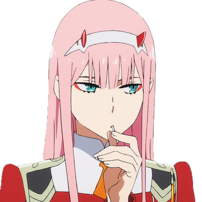 Zero Two Png Transparent Image (black, lavender, pink, beige)