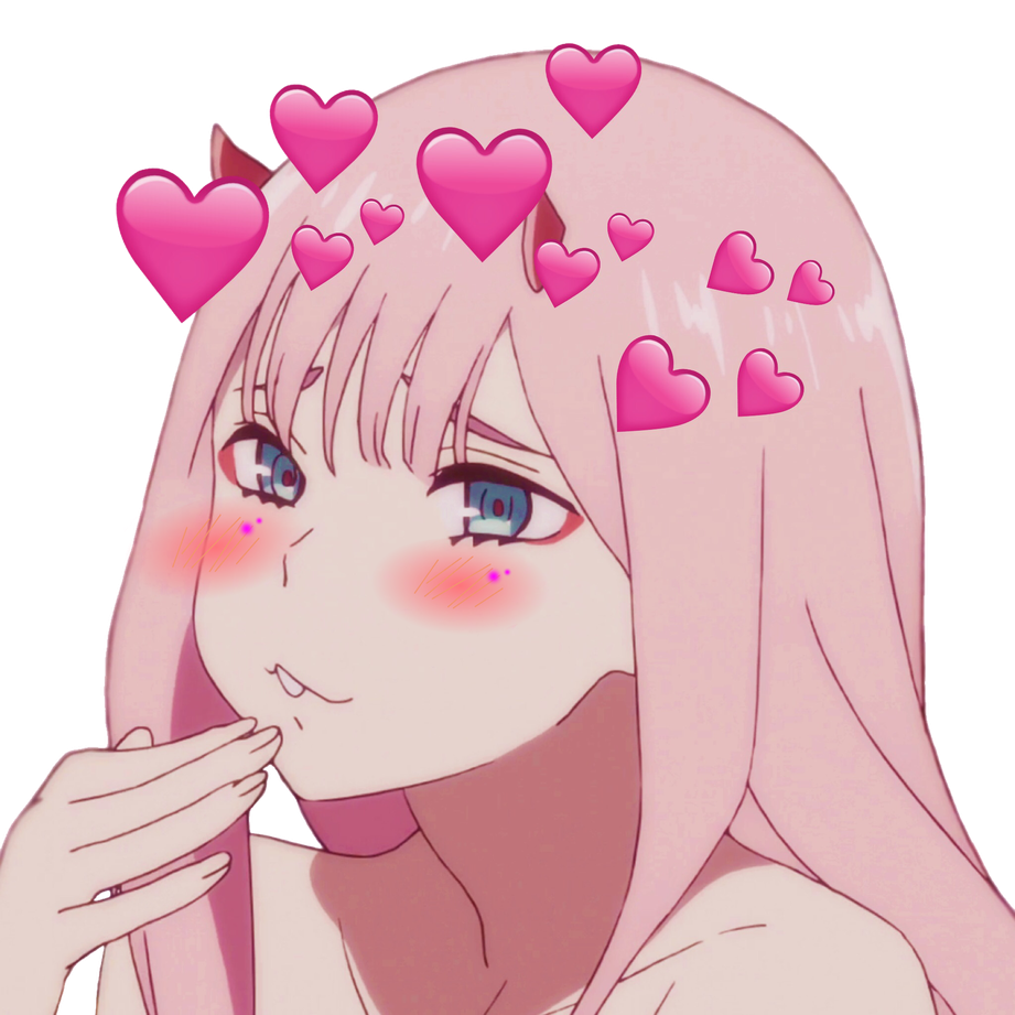 Zero Two Png Transparent Picture (black, salmon, pink)