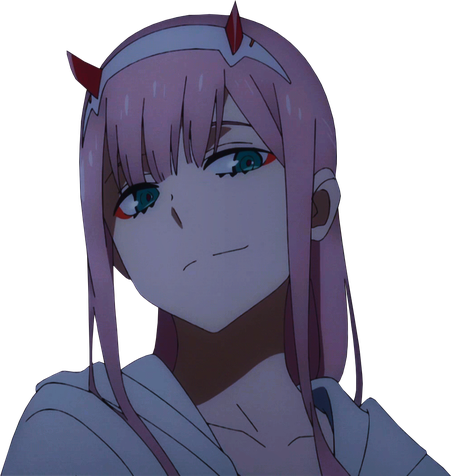 Zero Two Png Transparent (black, gray)