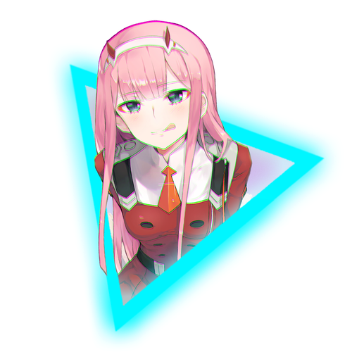 Zero Two Transparent Images Png (black, greenish blue)