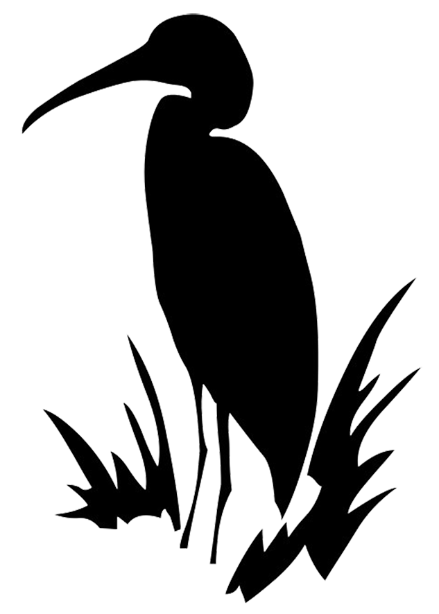 Heron Transparent Images Png (black, gray, silver, white)