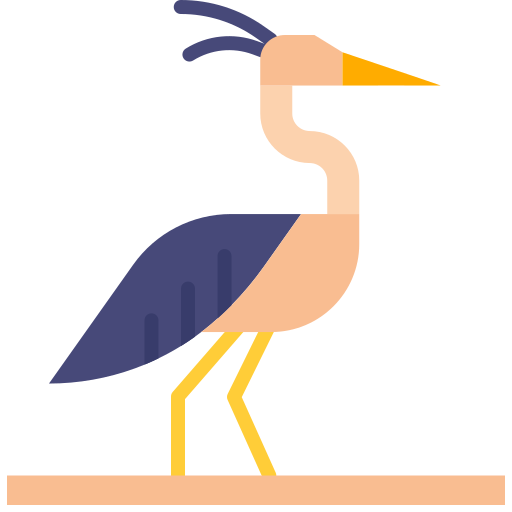 Herons Png File (indigo, black, gray, pink)