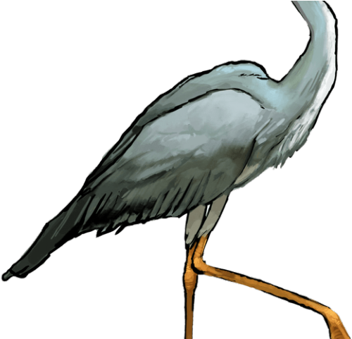 Herons Png Isolated Pic (black, silver)