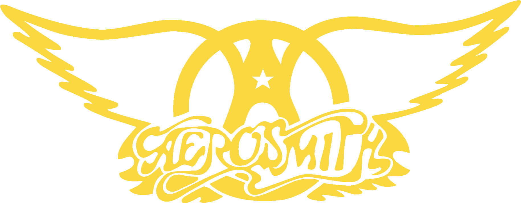 Aerosmith Band Logo Png Image (black, gold)