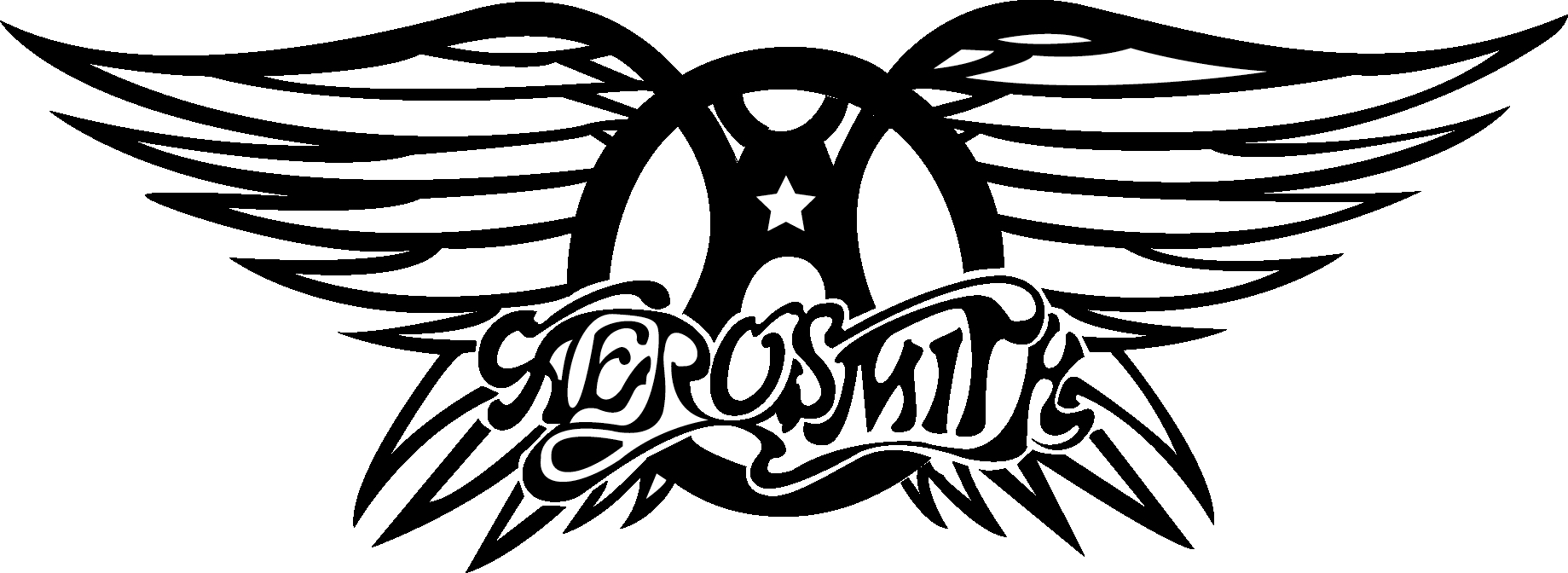 Aerosmith Band Logo Png Transparent Image (black, gray)