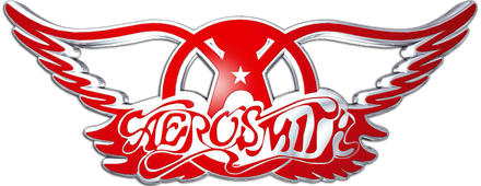 Aerosmith Logo Png Clipart (white, black, red)