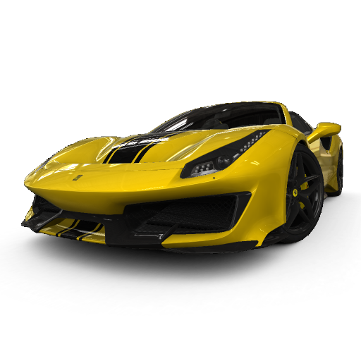 Ferrari 488 Pista Png File (black)