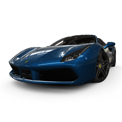 Ferrari 488 Pista Spider Png File (black)