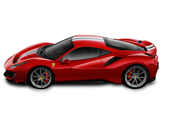 Ferrari 488 Pista Spider Png Photo (black, maroon)