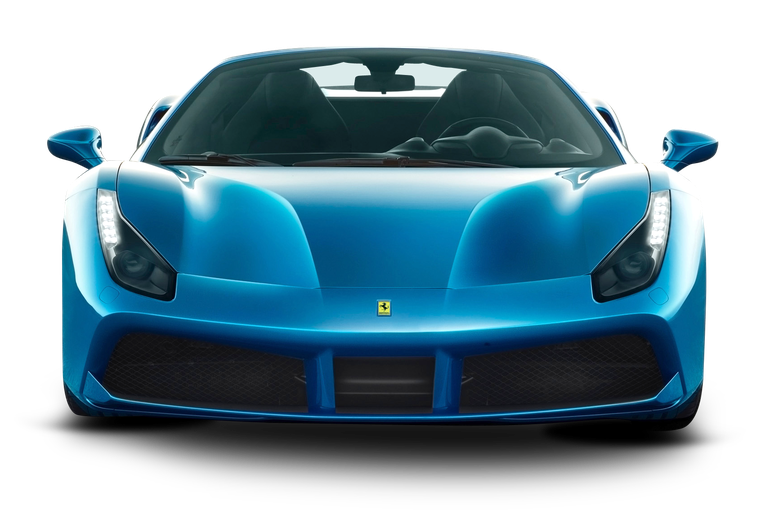 Ferrari 488 Spider Png Clipart (black, white)