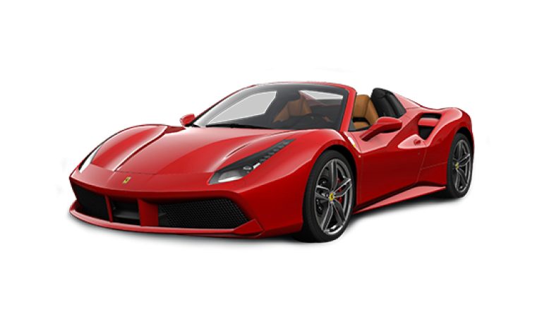 Ferrari 488 Spider Png Transparent (black)