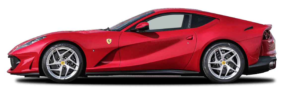 Ferrari 812 Superfast Png Isolated File (black)