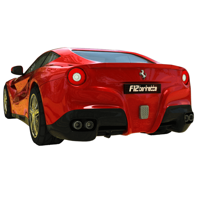 Ferrari F12Berlinetta Png Isolated Pic (black)