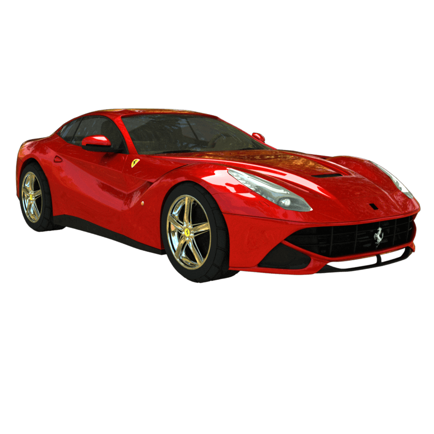 Ferrari F12Berlinetta Transparent Png (black, maroon)