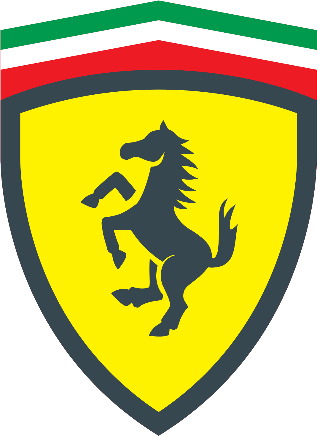 Ferrari Logo Png Clipart (yellow, white, indigo, red, black)