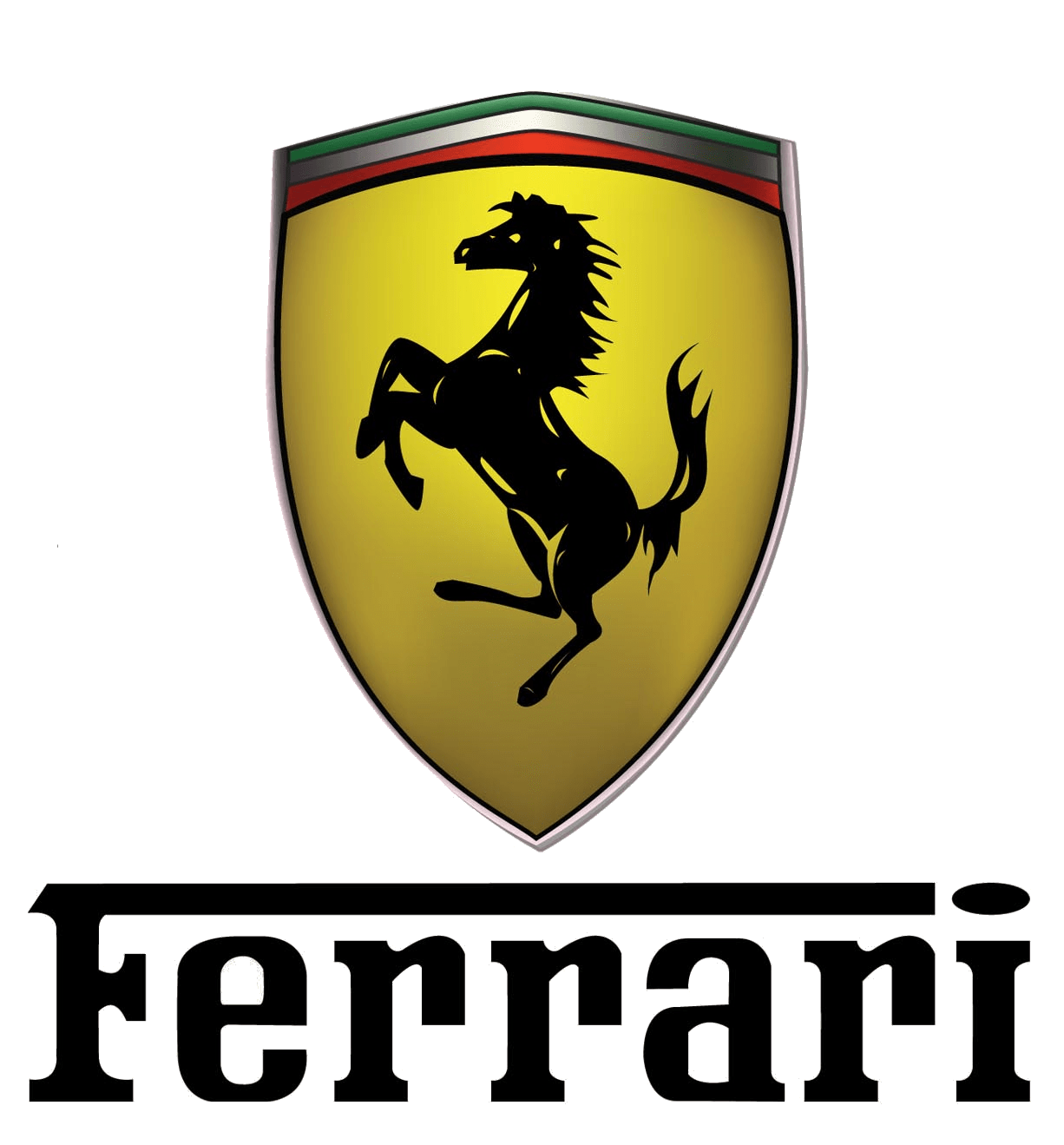 Ferrari Logo Png File (black)