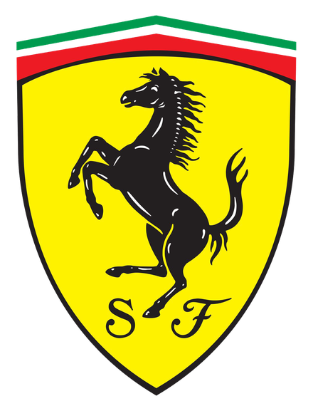 Ferrari Logo Transparent Images Png (black, yellow)