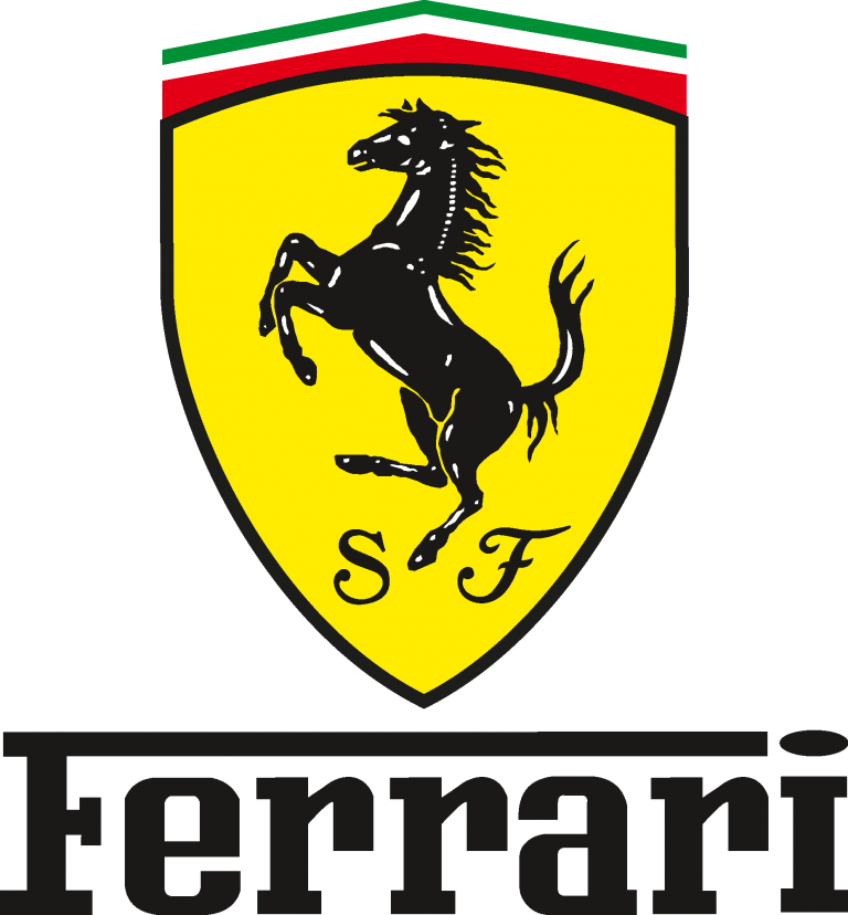 Ferrari Logo Transparent Png (black, yellow)