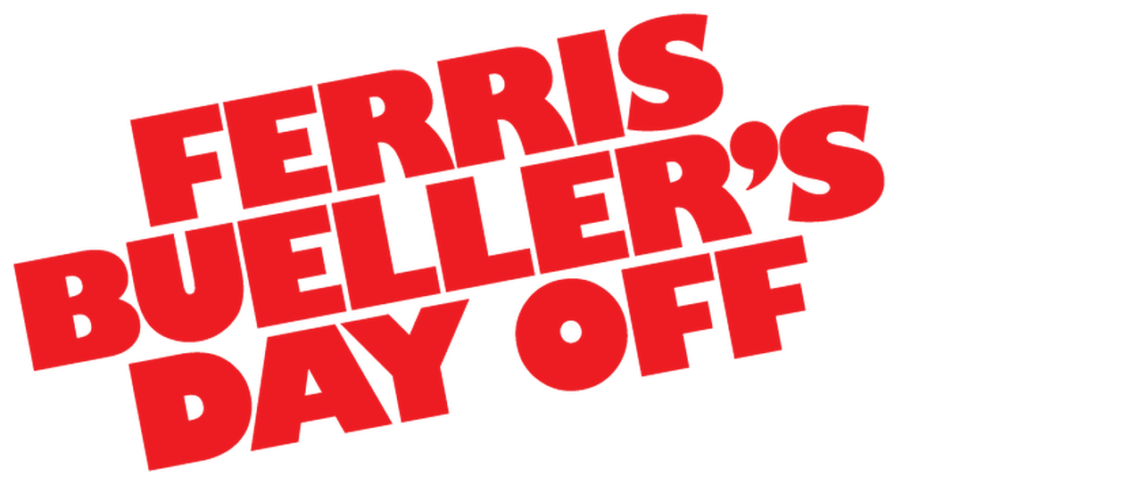 Ferris Buellers Day Off Png (black, red)