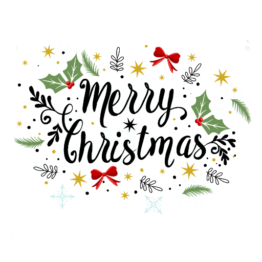 Merry Christmas Text Png Free Image (black)