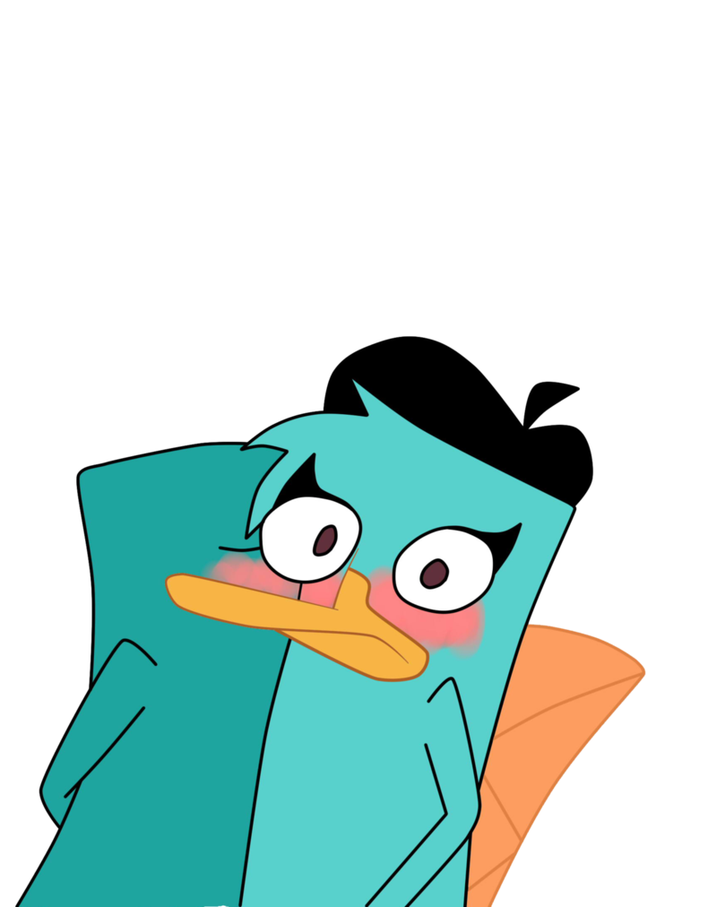 Perry The Platypus Png Hd Isolated (white, teal, silver, salmon, black)