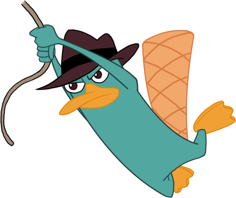 Perry The Platypus Png Hd (maroon, orange, gray, salmon, black)