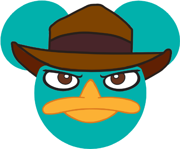 Perry The Platypus Png Isolated Photos (teal, maroon, orange, olive, black)