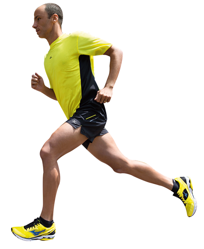 Person Jogging Png Transparent Image (black, gray, olive)