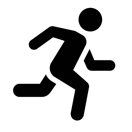 Person Jogging Transparent Background (black, gray)