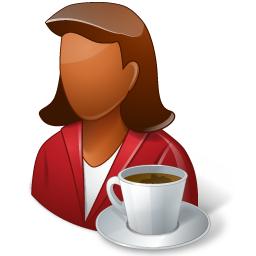 Person Pauseforcoffee Coffee Women People Free Nobackground Png Icon Download (maroon, black)