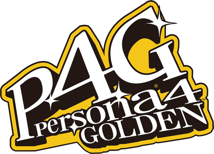 Persona 4 Golden Logo Png Hd (black, white, gold)